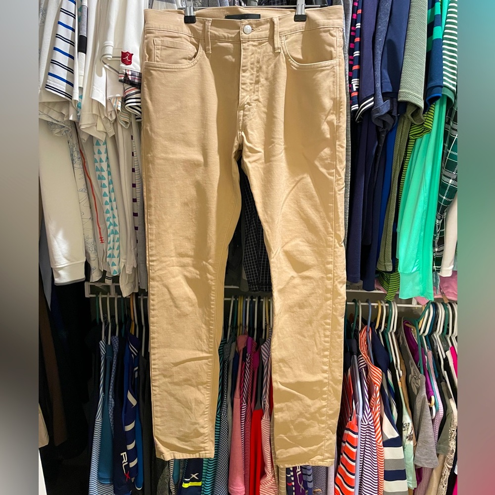Joes jeans kakhi color 32 waist and 34 length.